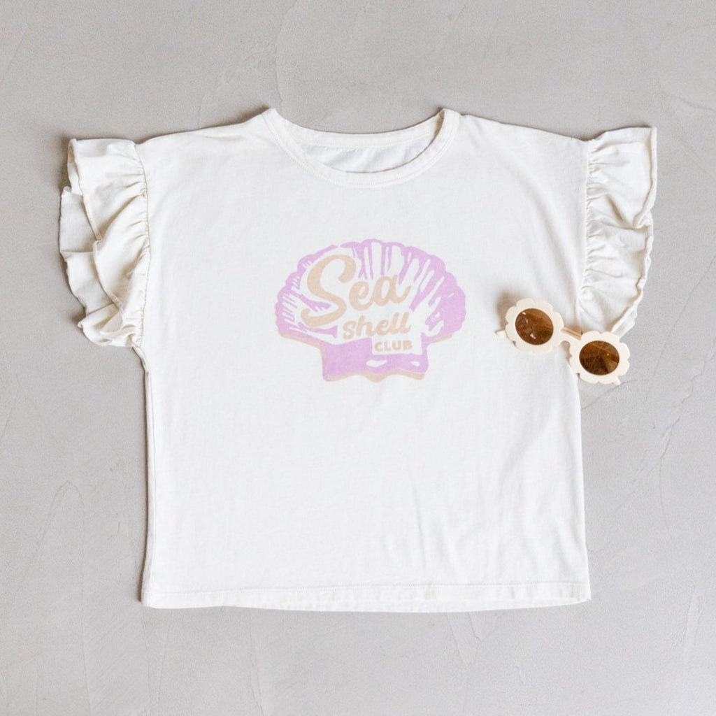 off white little SEASHELL CLUB