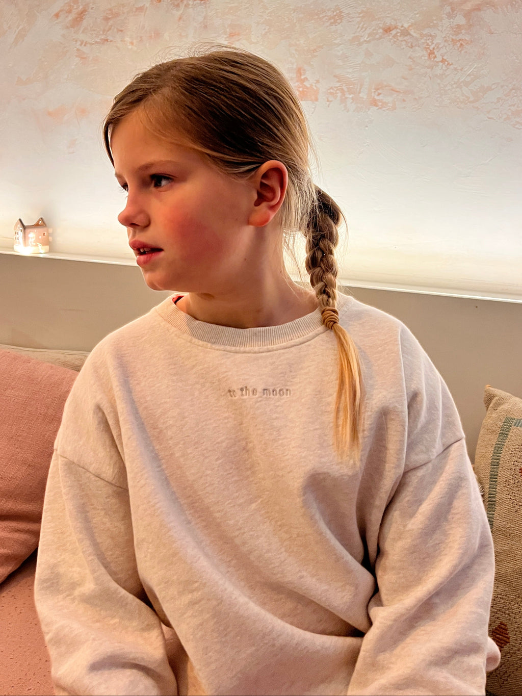 little warm beige TO THE MOON loose fit