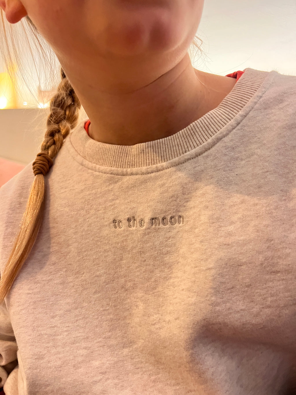 little warm beige TO THE MOON loose fit