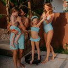 VICHY GREEN girls bikini bottom