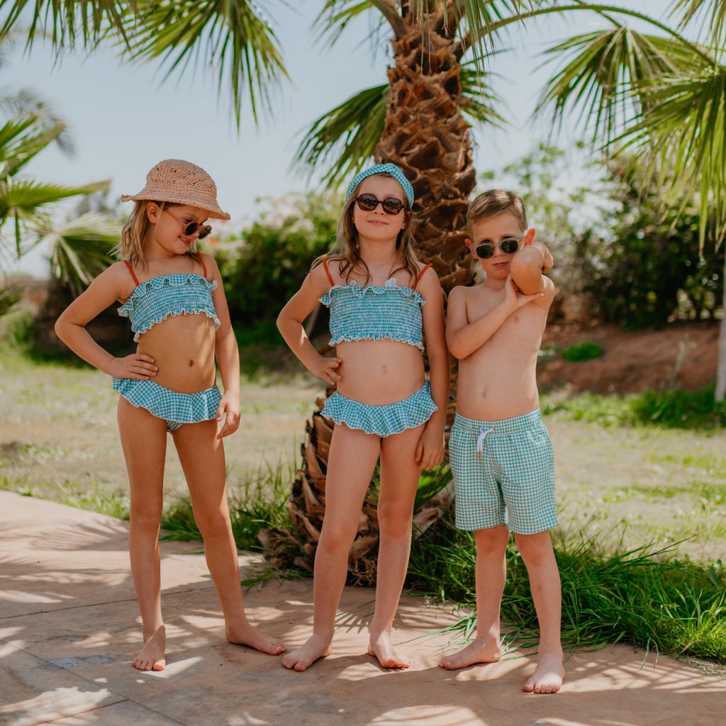 VICHY GREEN girls bikini bottom