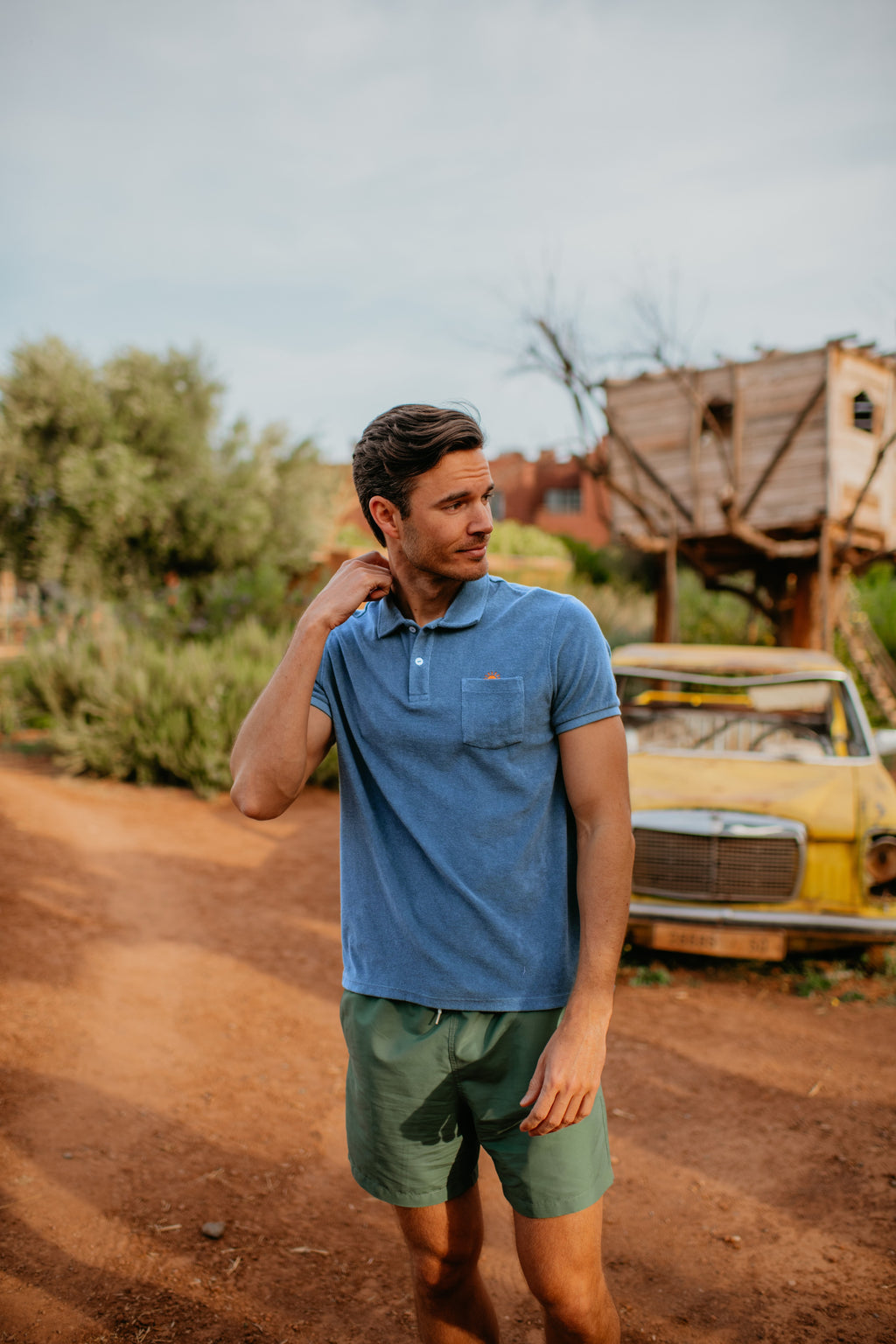 polo SUNRISE blue terry