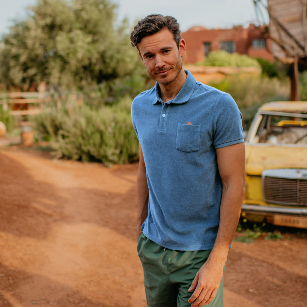 polo SUNRISE blue terry
