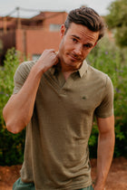 polo linen SUNRISE green