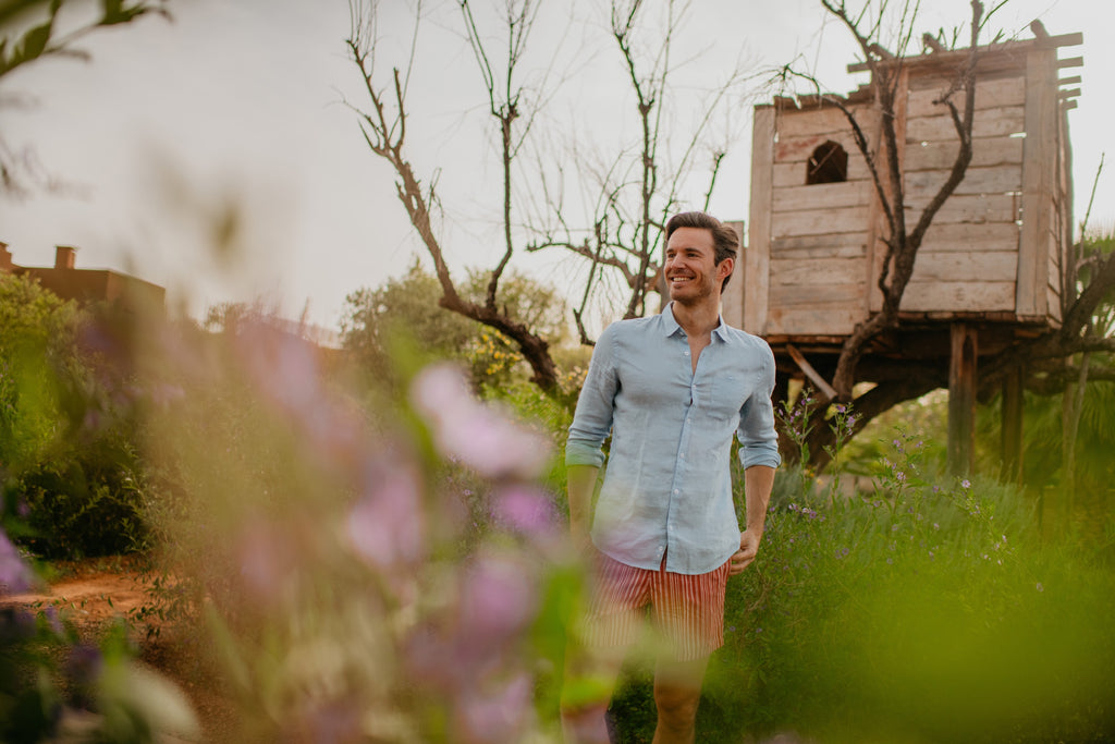 light blue SUNRISE shirt