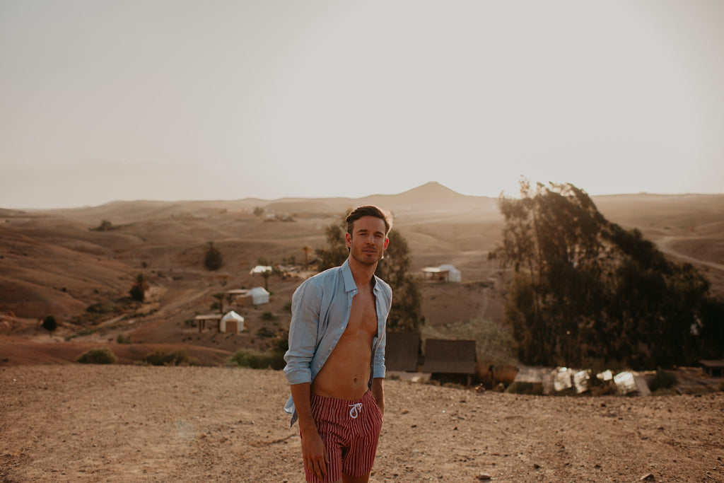 light blue SUNRISE shirt