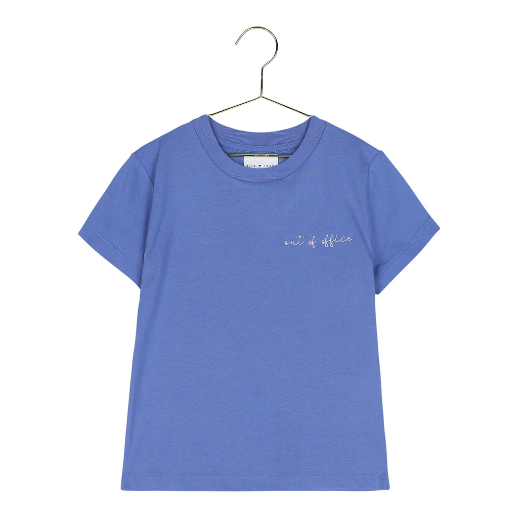 little OUT OF OFFICE t-shirt blue