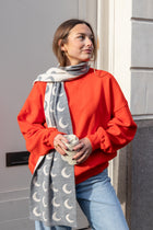 fiery red NO RISK NO MAGIC loose fit