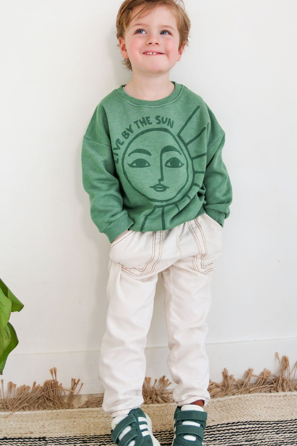 little green LIVE BY THE SUN loose fit