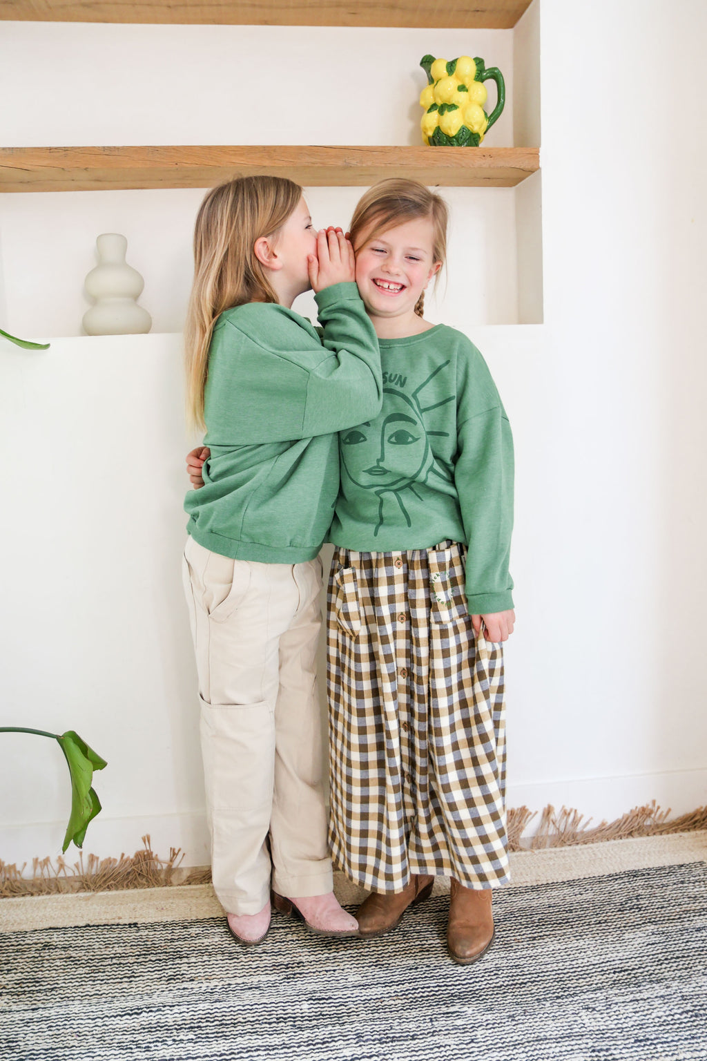 little green LIVE BY THE SUN loose fit