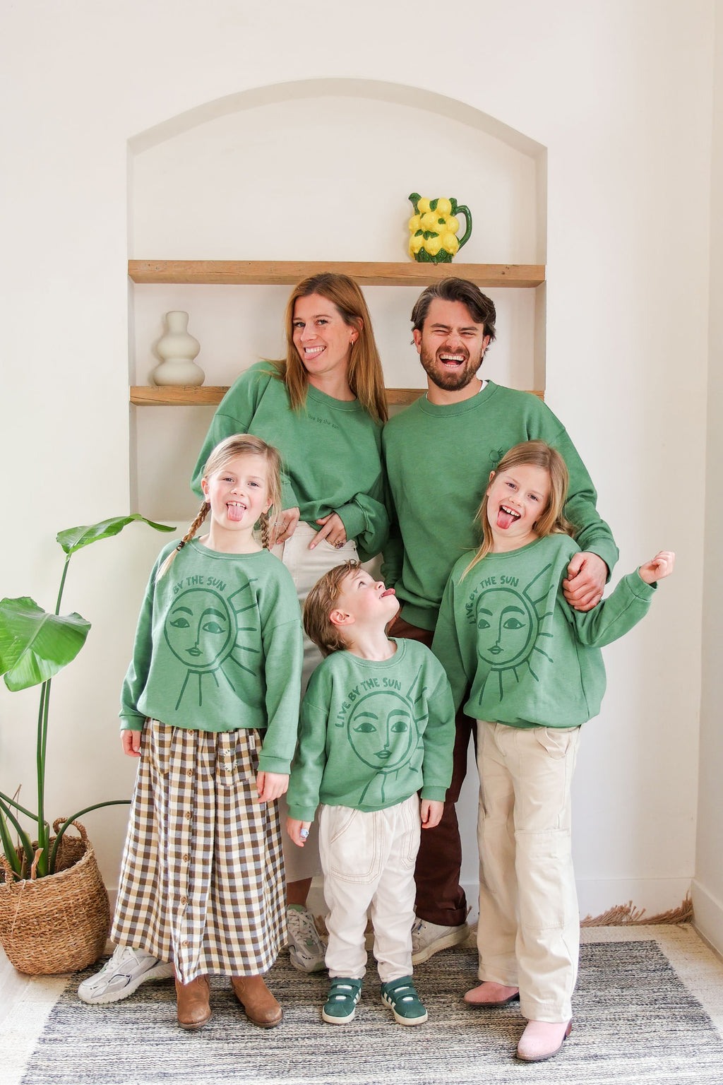 little green LIVE BY THE SUN loose fit