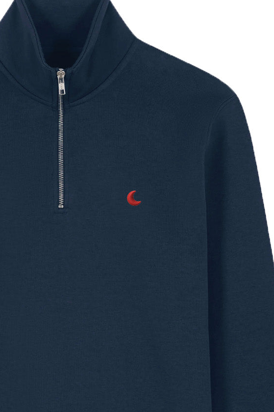 midnight blue RED MOON sweatshirt men