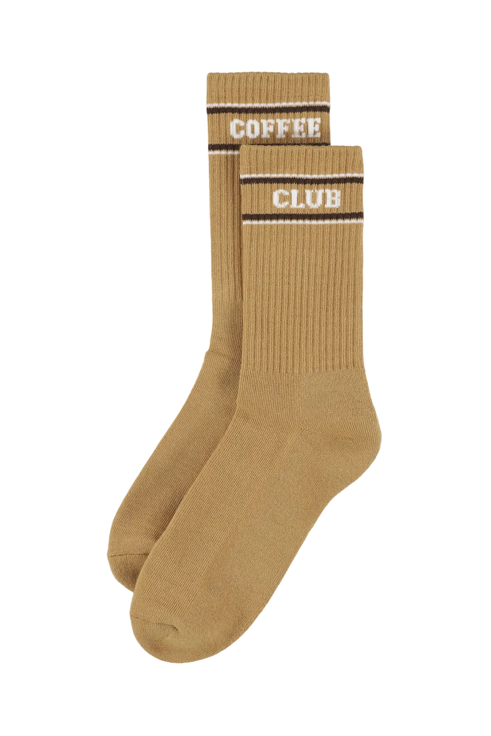 beige COFFEE CLUB socks