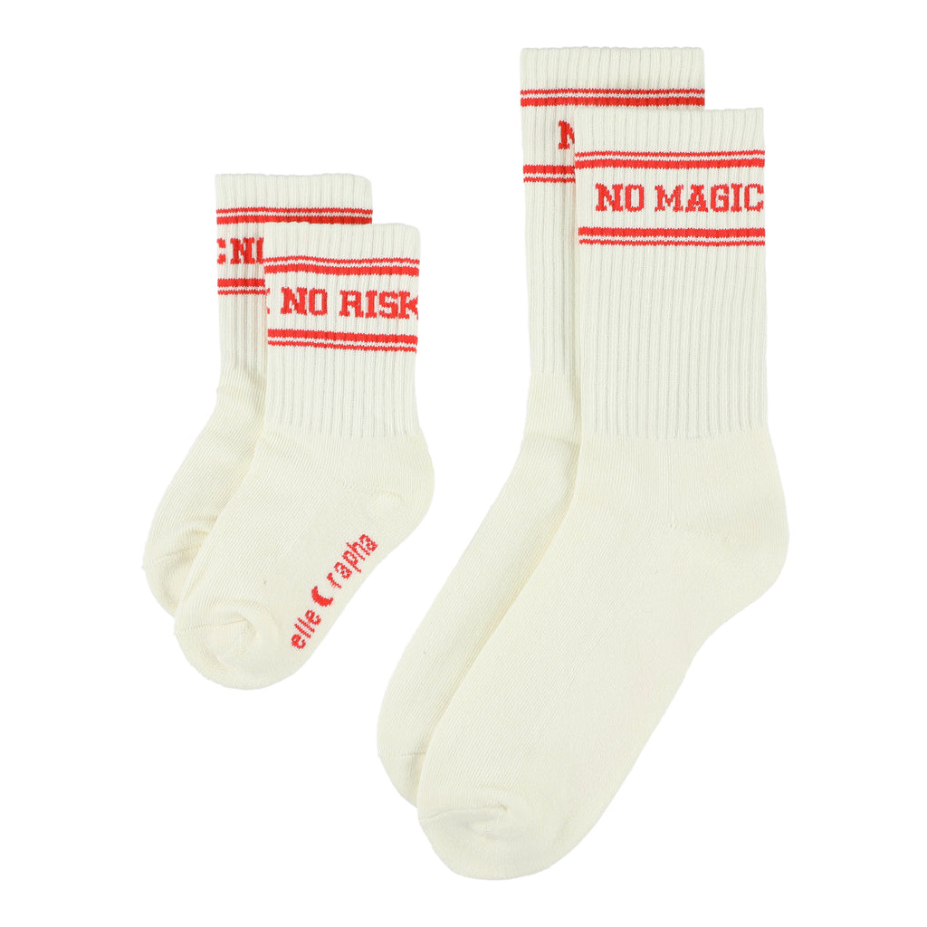 NO RISK NO MAGIC kids socks