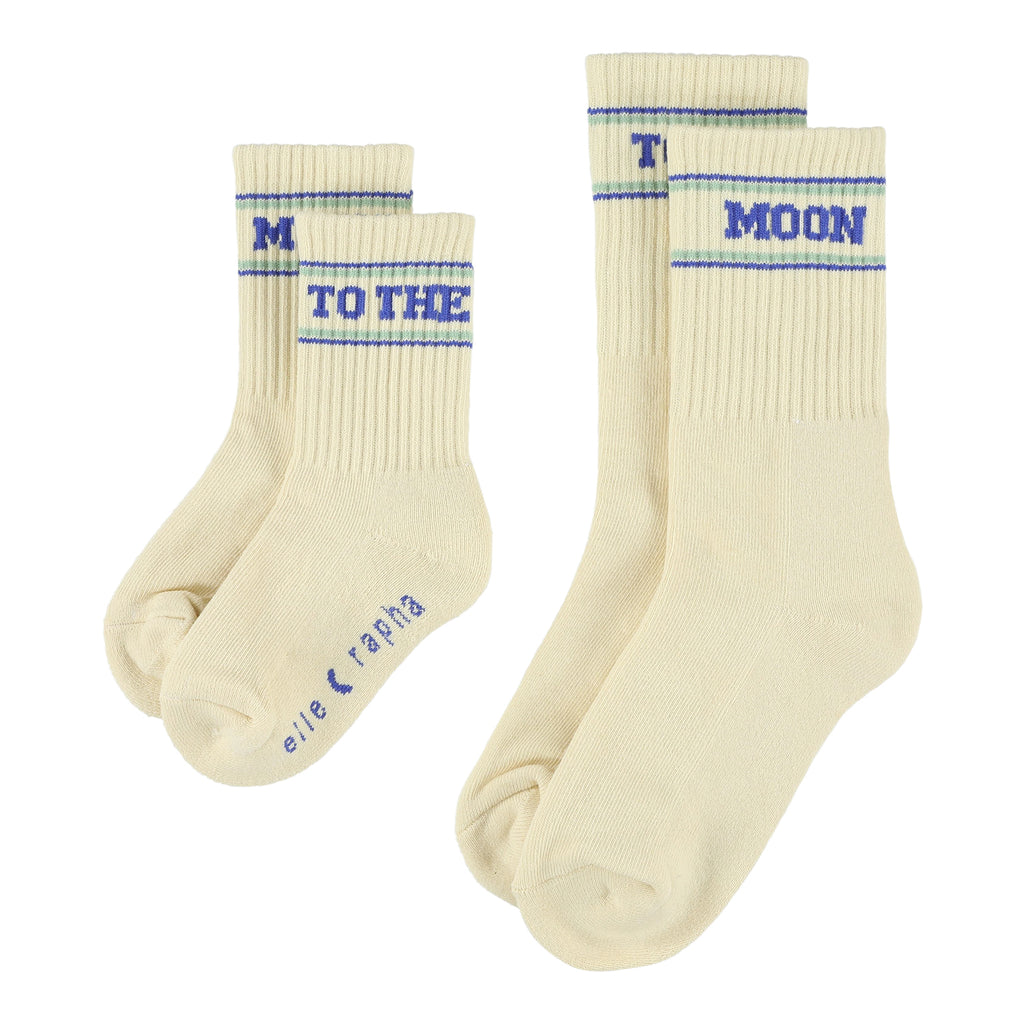 TO THE MOON socks