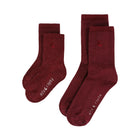 burgundy MOON kids glitter socks