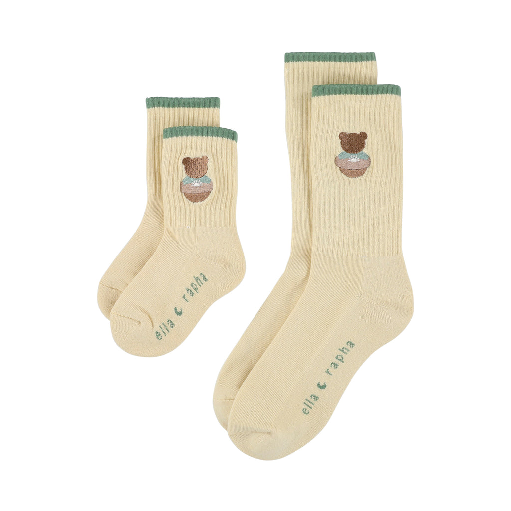 off white TEDDY BEAR kids socks