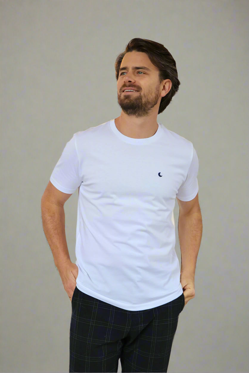 t-shirt MOON white