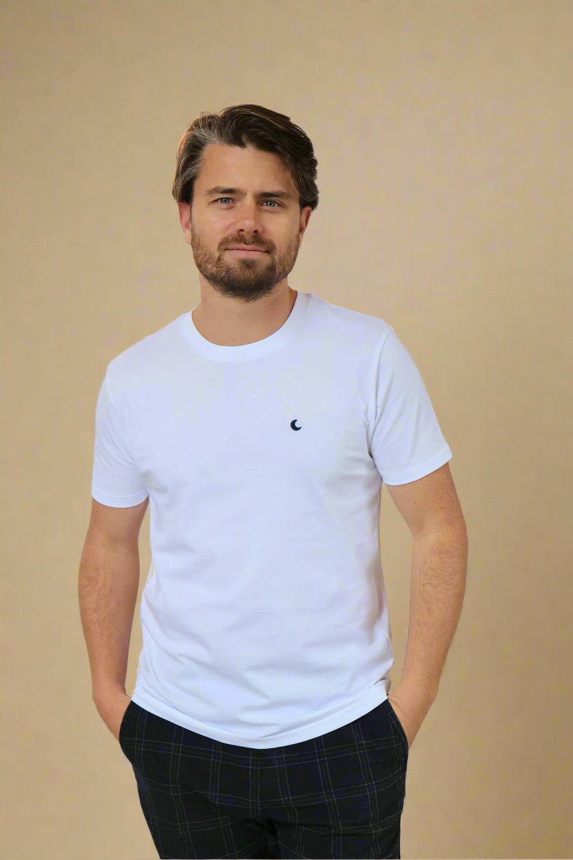 t-shirt MOON white
