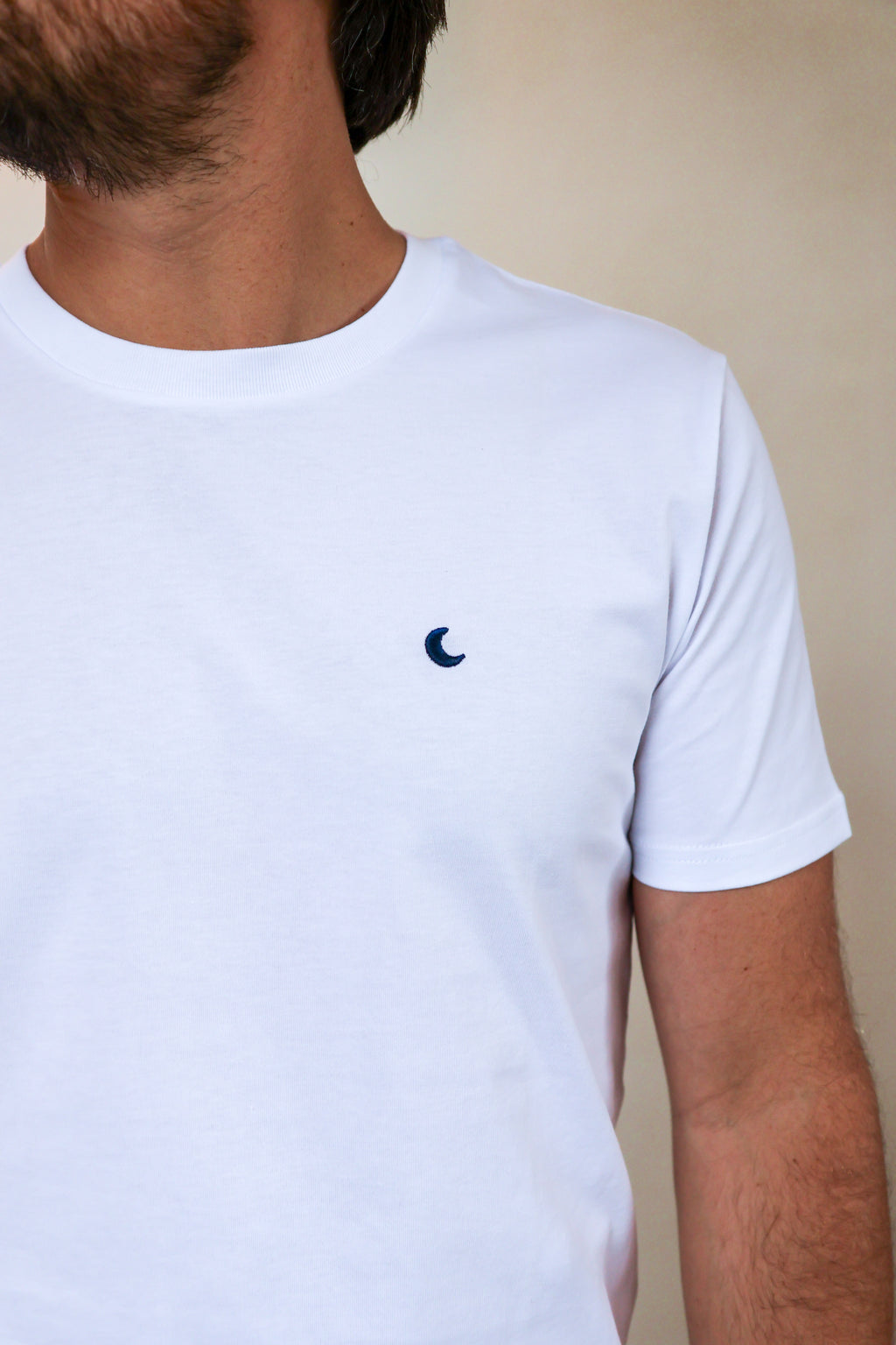 t-shirt MOON white