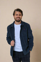 deep blue SUNRISE corduroy shirt