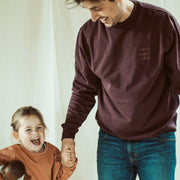 Merlot magic papa vibes sweatshirt with embroidered text for dads