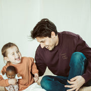 Merlot magic papa vibes sweatshirt with embroidered text for dads