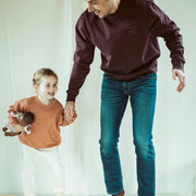 Merlot magic papa vibes sweatshirt with embroidered text for dads