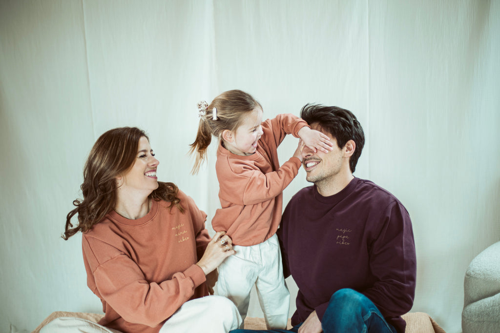 Merlot magic papa vibes sweatshirt with embroidered text for dads