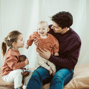 Merlot magic papa vibes sweatshirt with embroidered text for dads