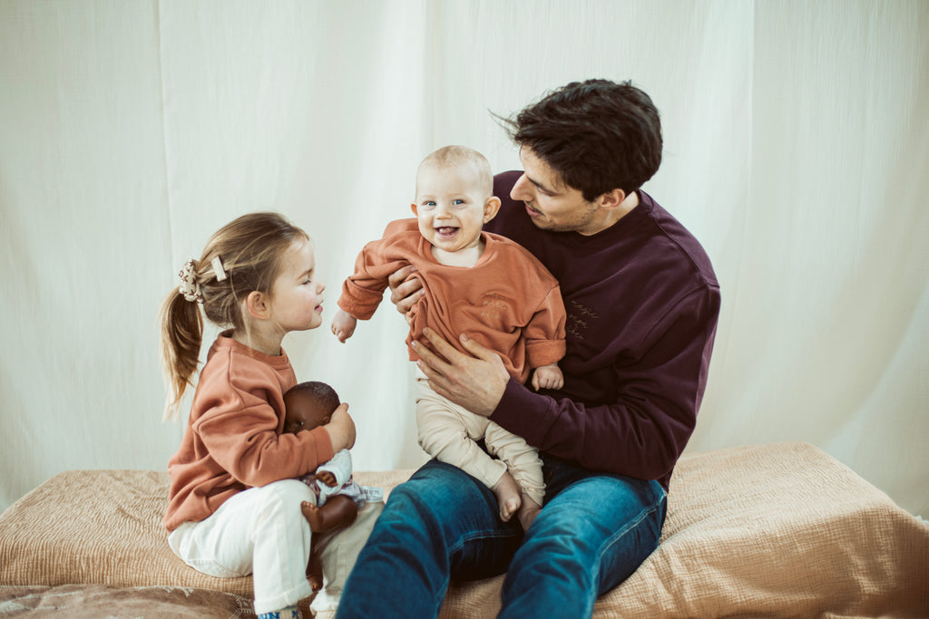 Merlot magic papa vibes sweatshirt with embroidered text for dads