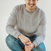 Mightygrey papa magic papa vibes sweatshirt with embroidered text for dads 