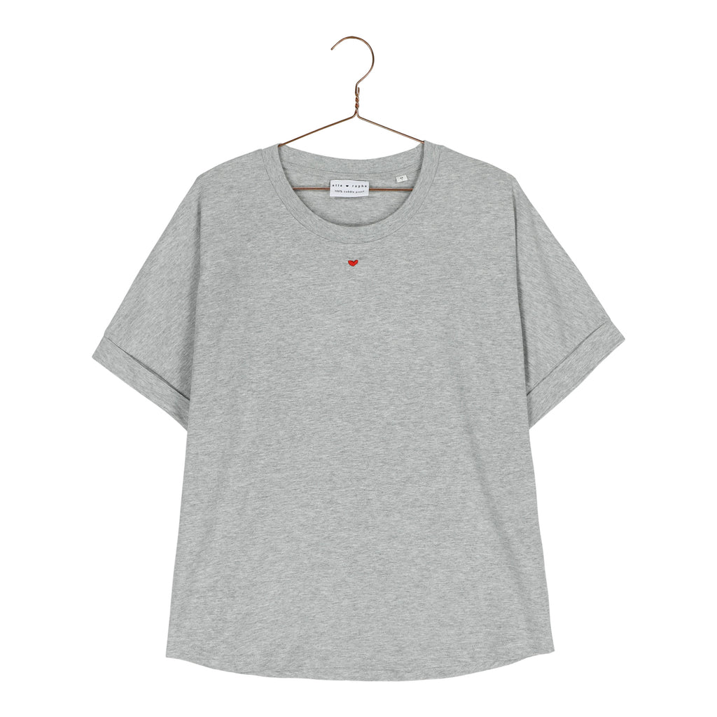 mighty grey LITTLE HEART loose fit