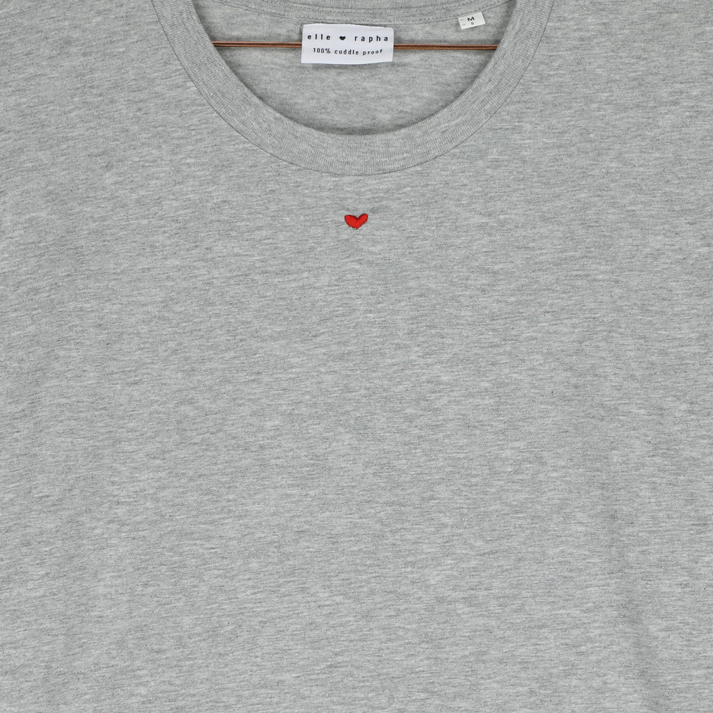 mighty grey LITTLE HEART loose fit