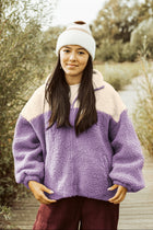 women teddy SMILEY JACKET happy lilac