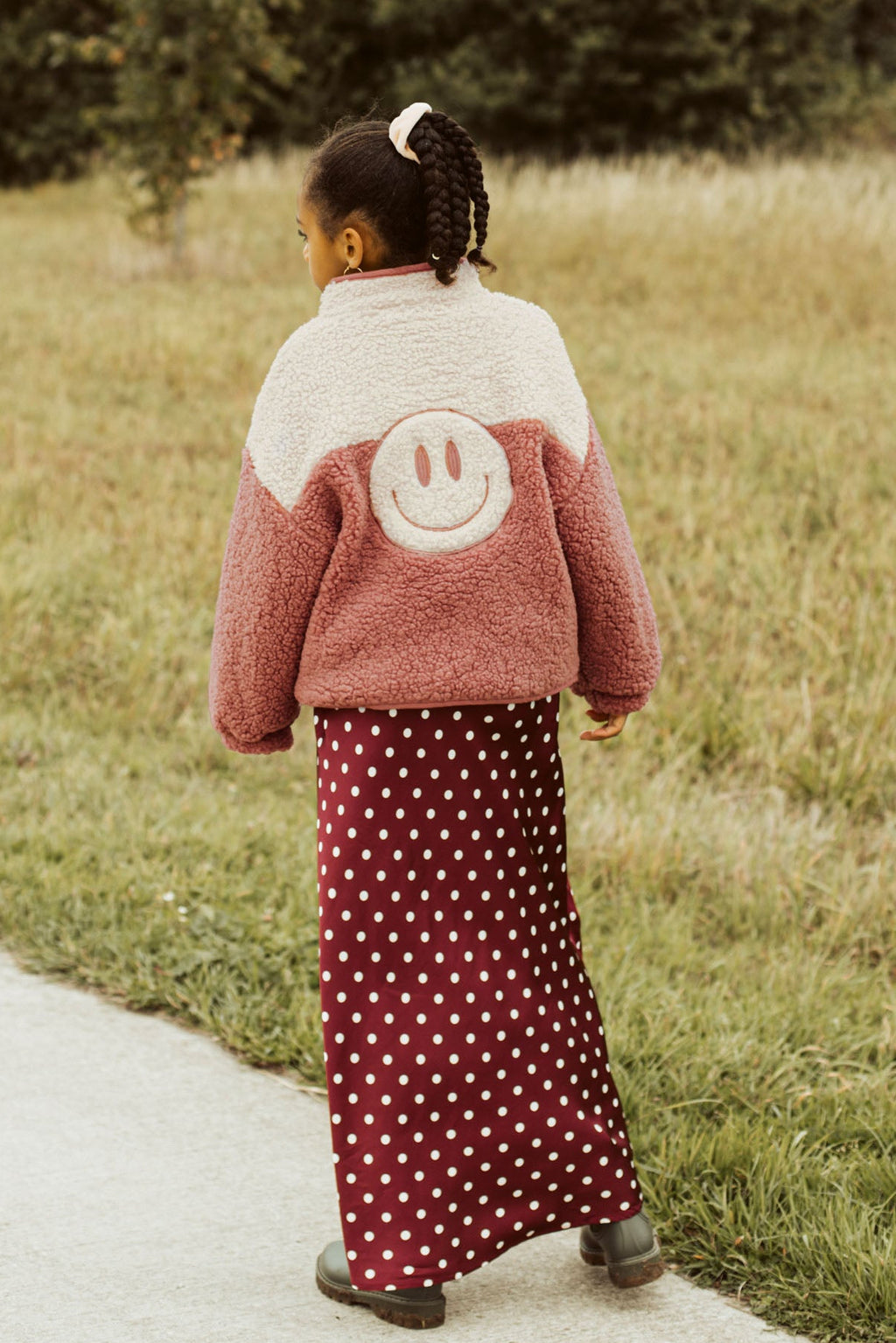 little teddy SMILEY JACKET soft rose