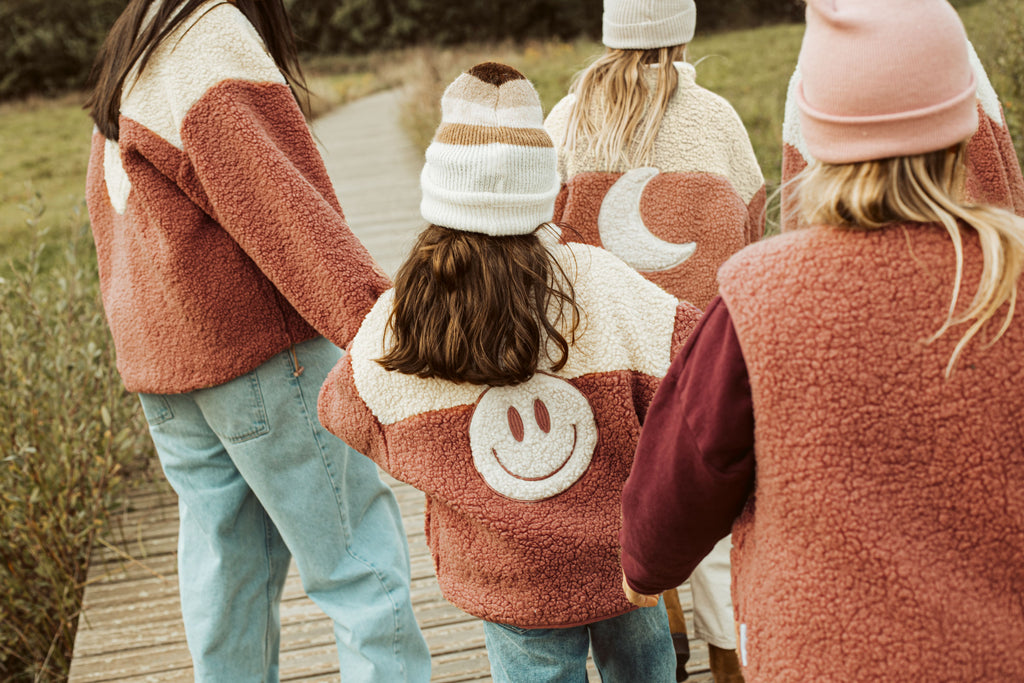 women teddy SMILEY JACKET soft rose