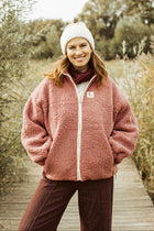 women teddy JACKET soft rose