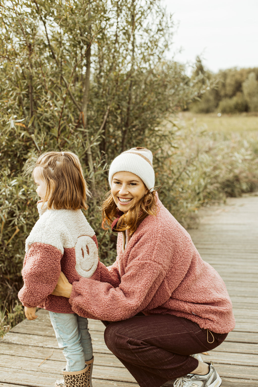little teddy SMILEY JACKET soft rose