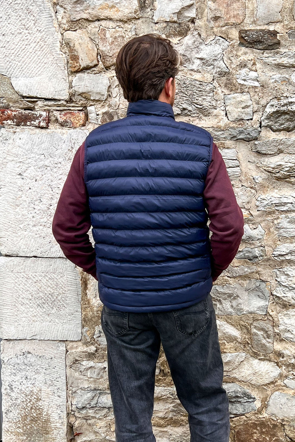 men BODYWARMER navy