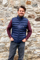 men BODYWARMER navy