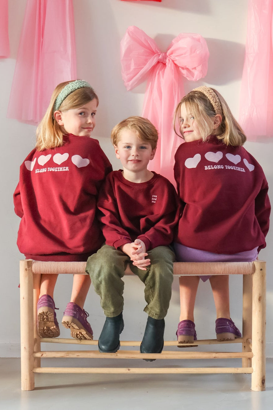 little BELONG TOGETHER sweatshirt