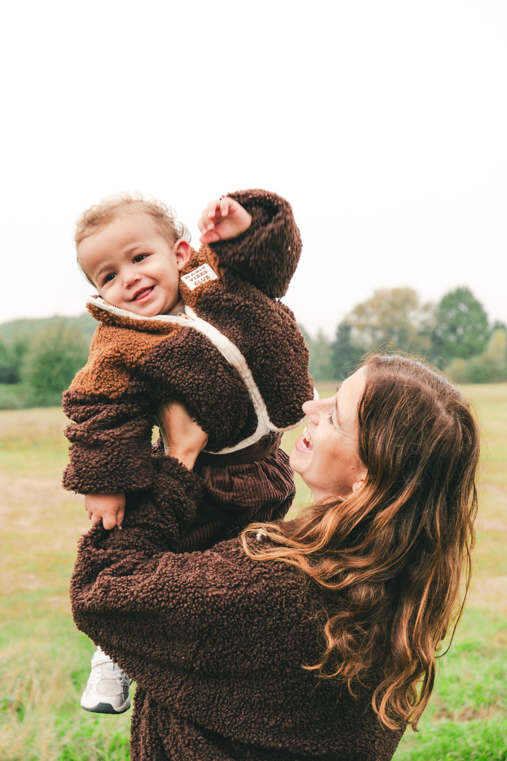 women teddy JACKET brown