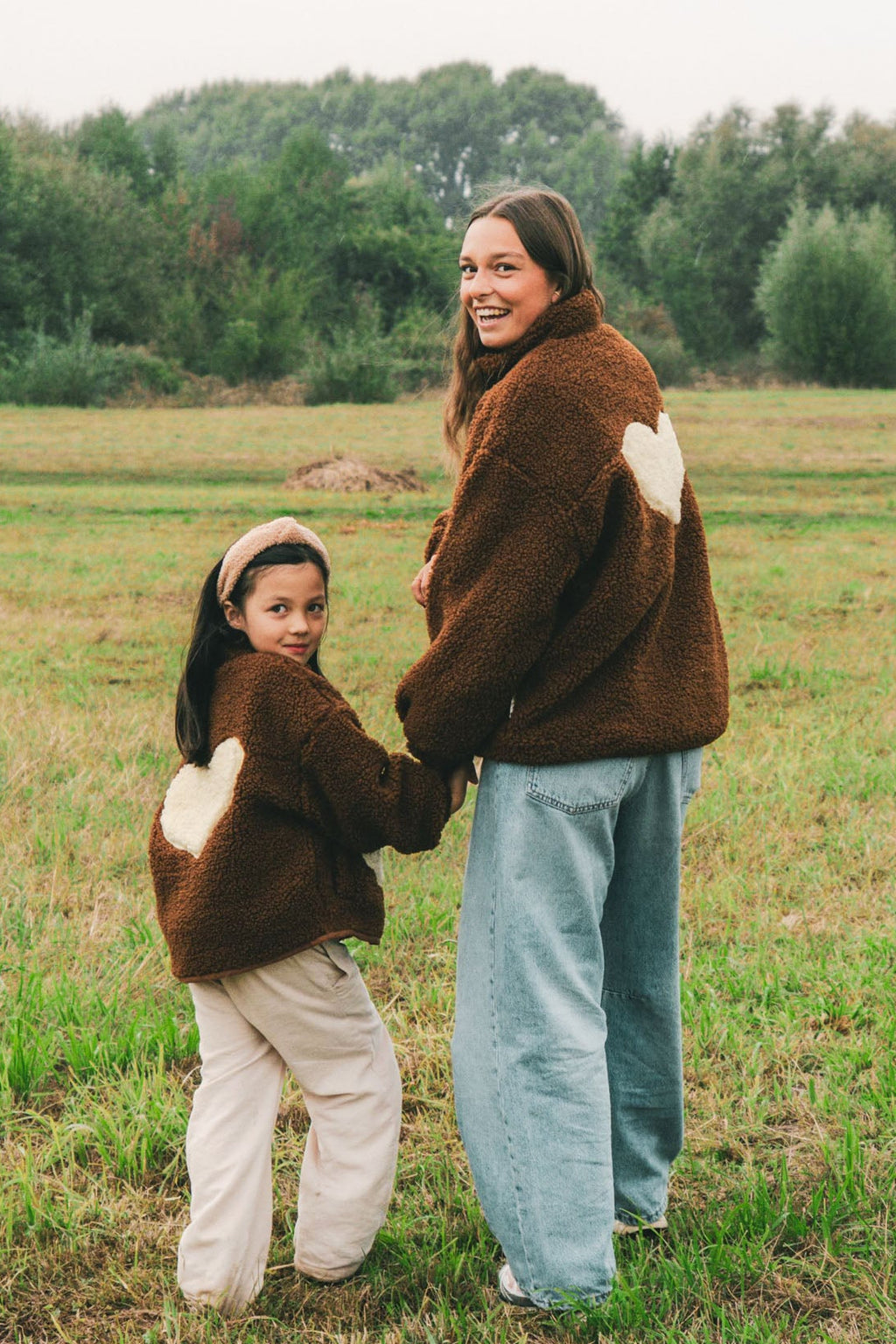 little teddy HEART JACKET brown