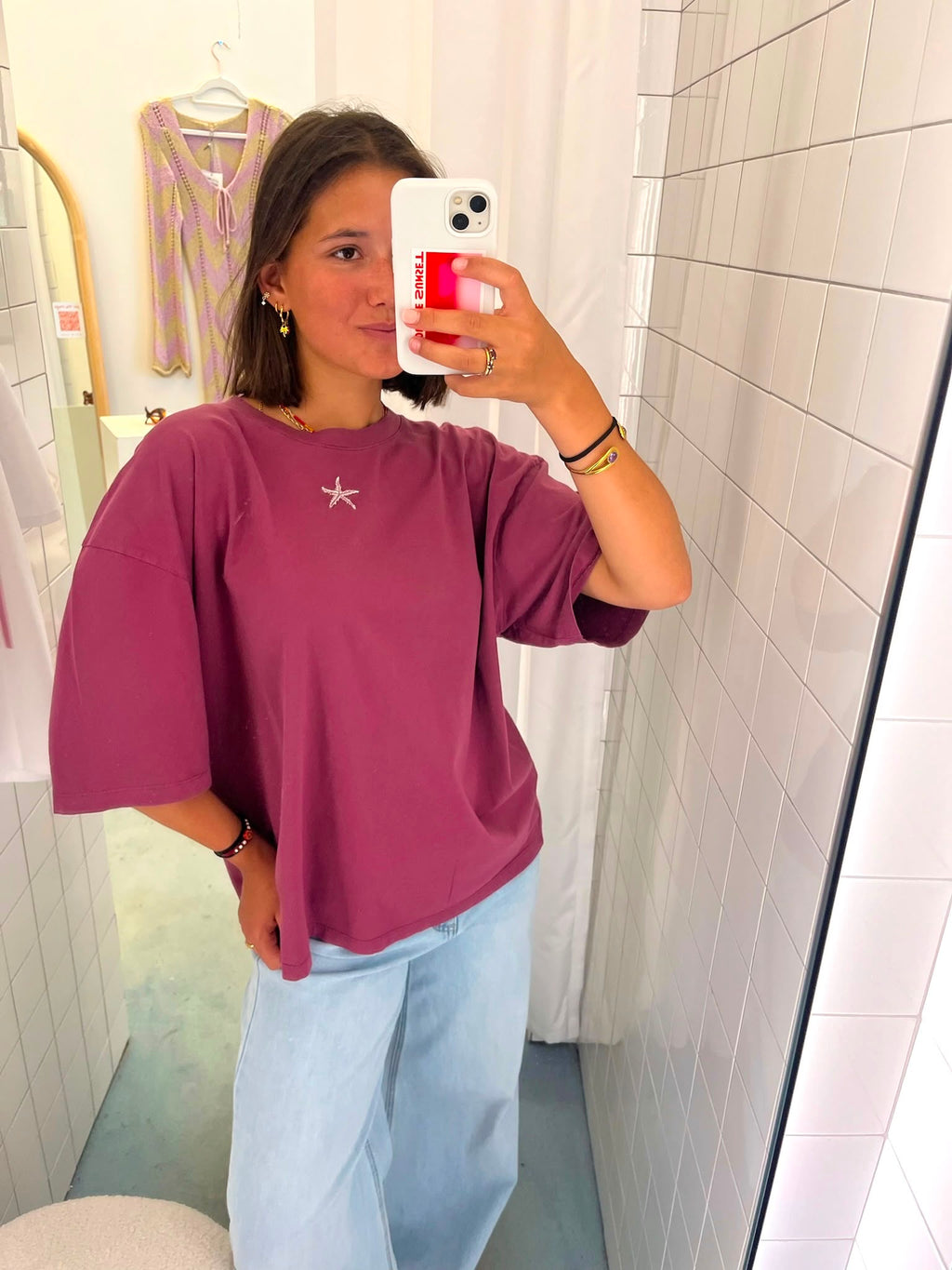 purple STARFISH t-shirt loose fit