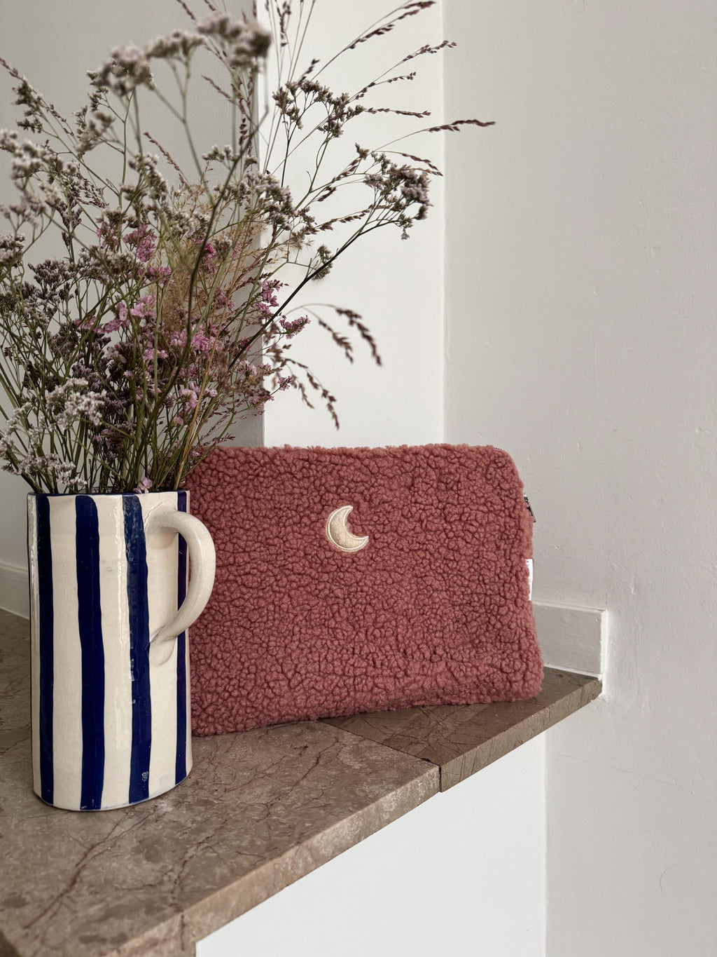 rose MOON teddy laptop sleeve
