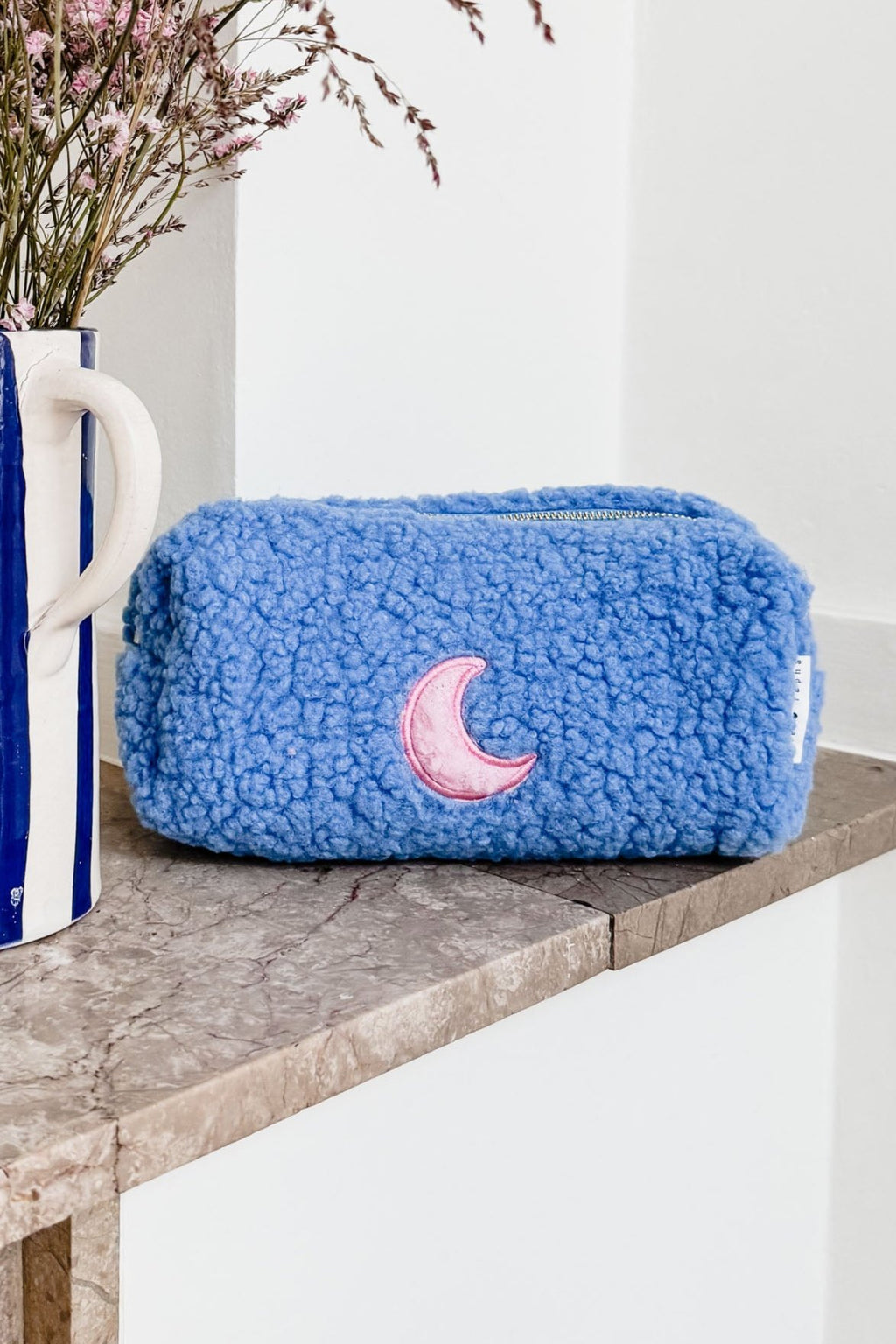 teddy pouch MOON blue