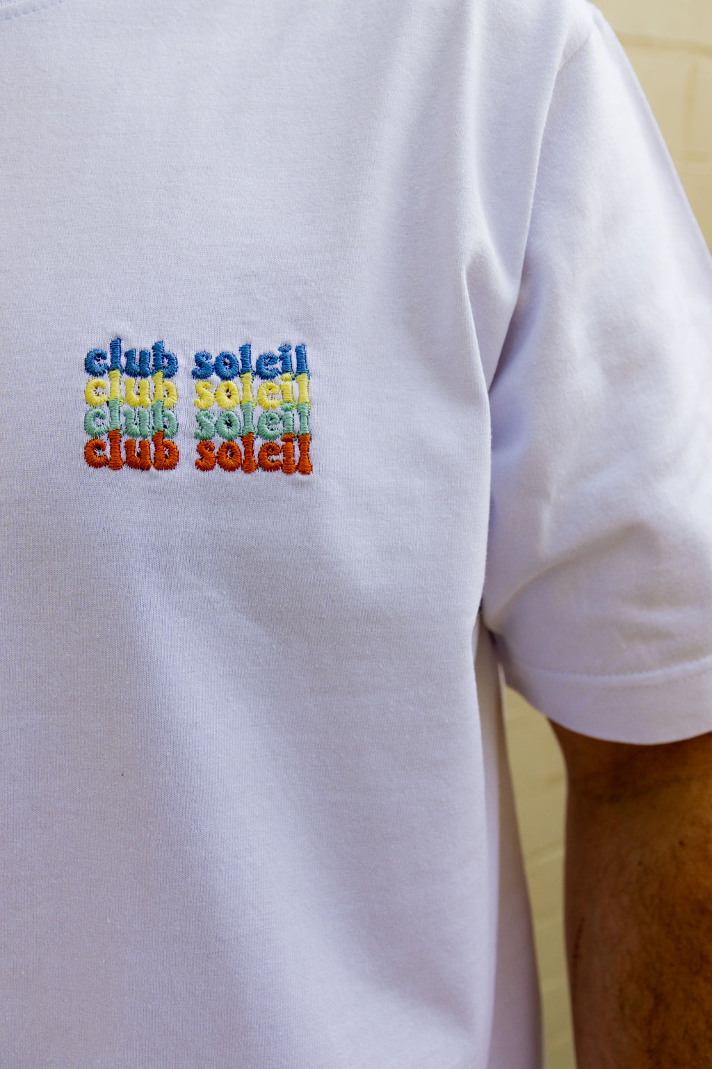 colorful CLUB SOLEIL t-shirt (loose fit)