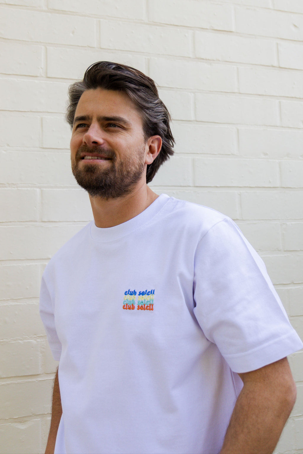 colorful CLUB SOLEIL t-shirt (loose fit)