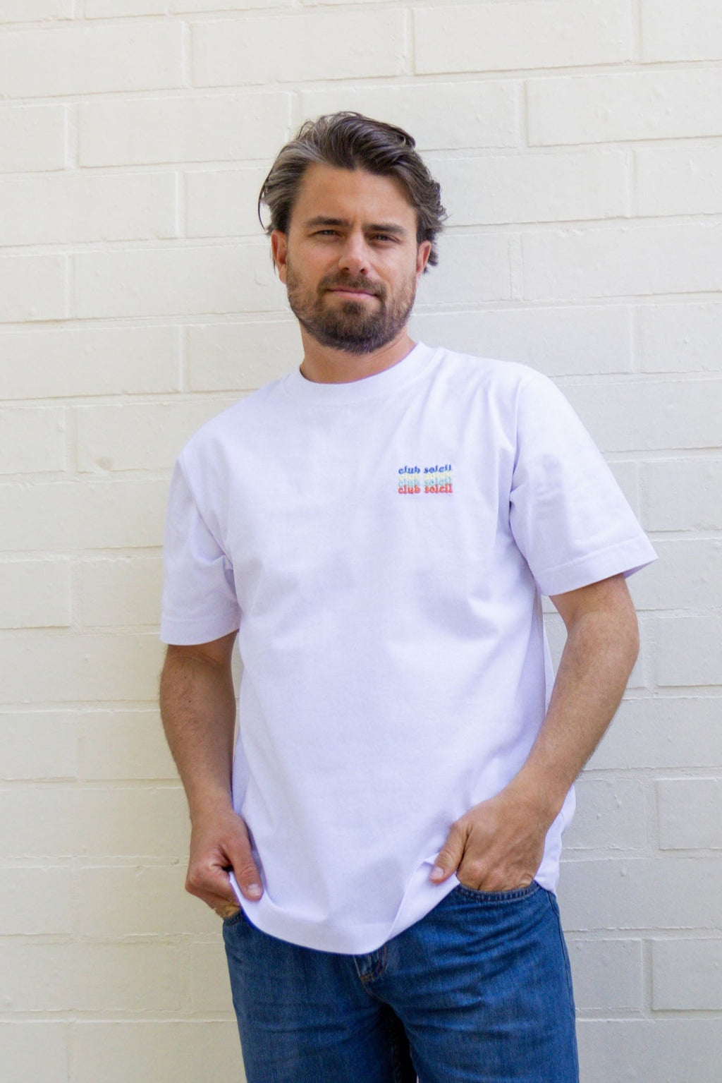 colorful CLUB SOLEIL t-shirt (loose fit)